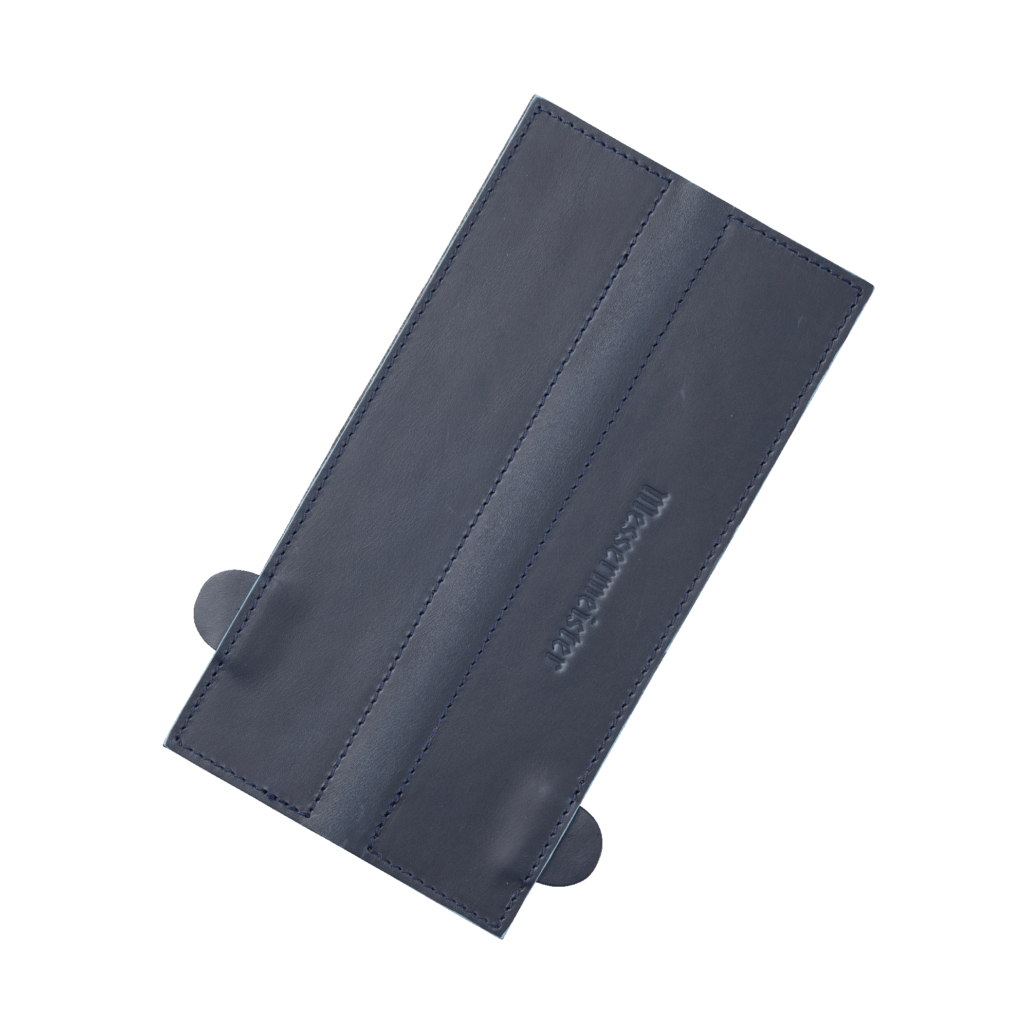 Midnight Navy Leather Magnetic Edge-Guard - 8.5"