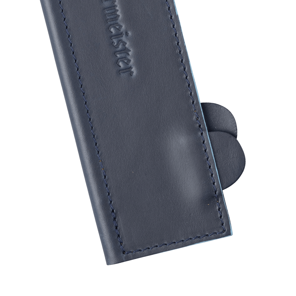 Midnight Navy Leather Magnetic Edge-Guard - 8.5"