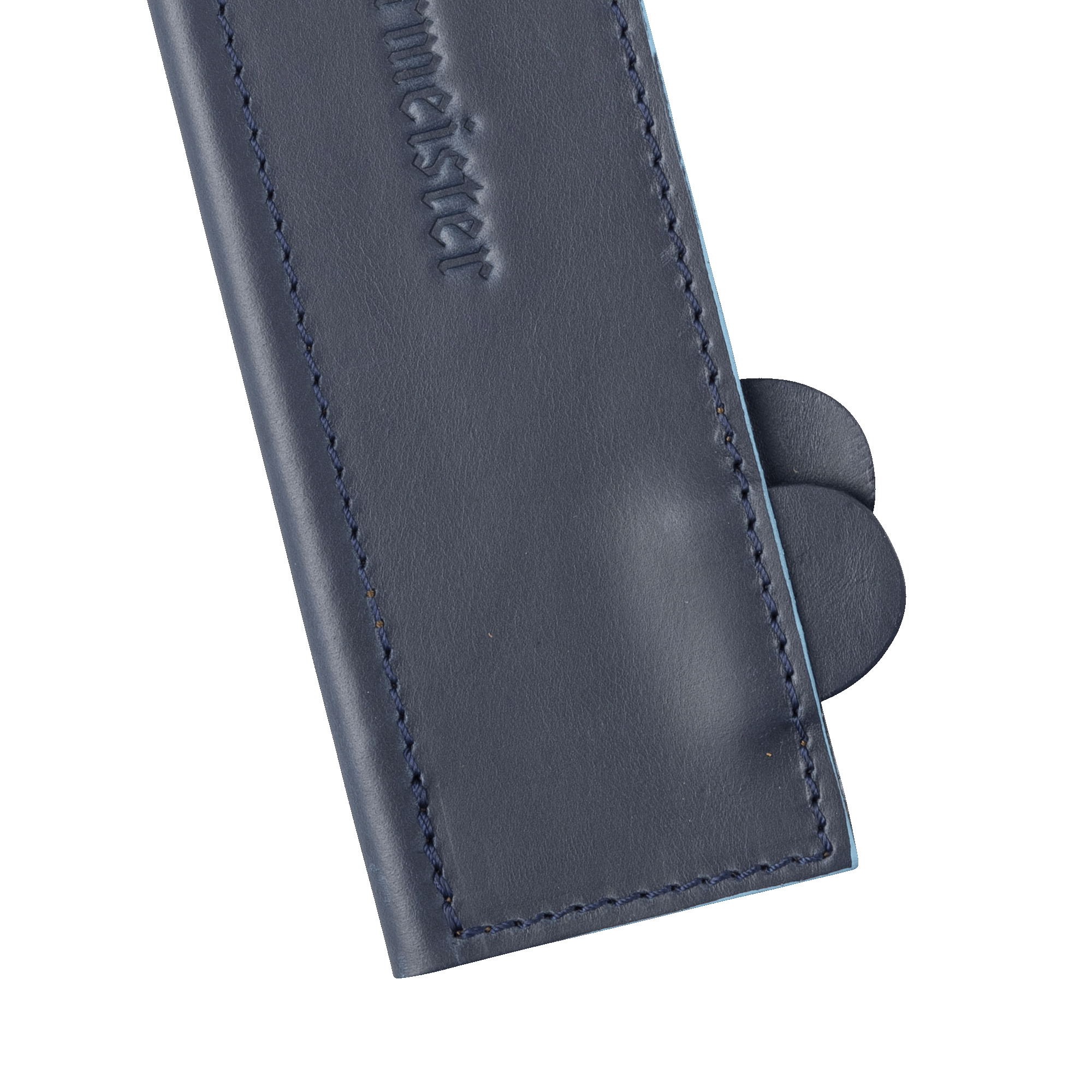 Midnight Navy Leather Magnetic Edge-Guard - 8.5"