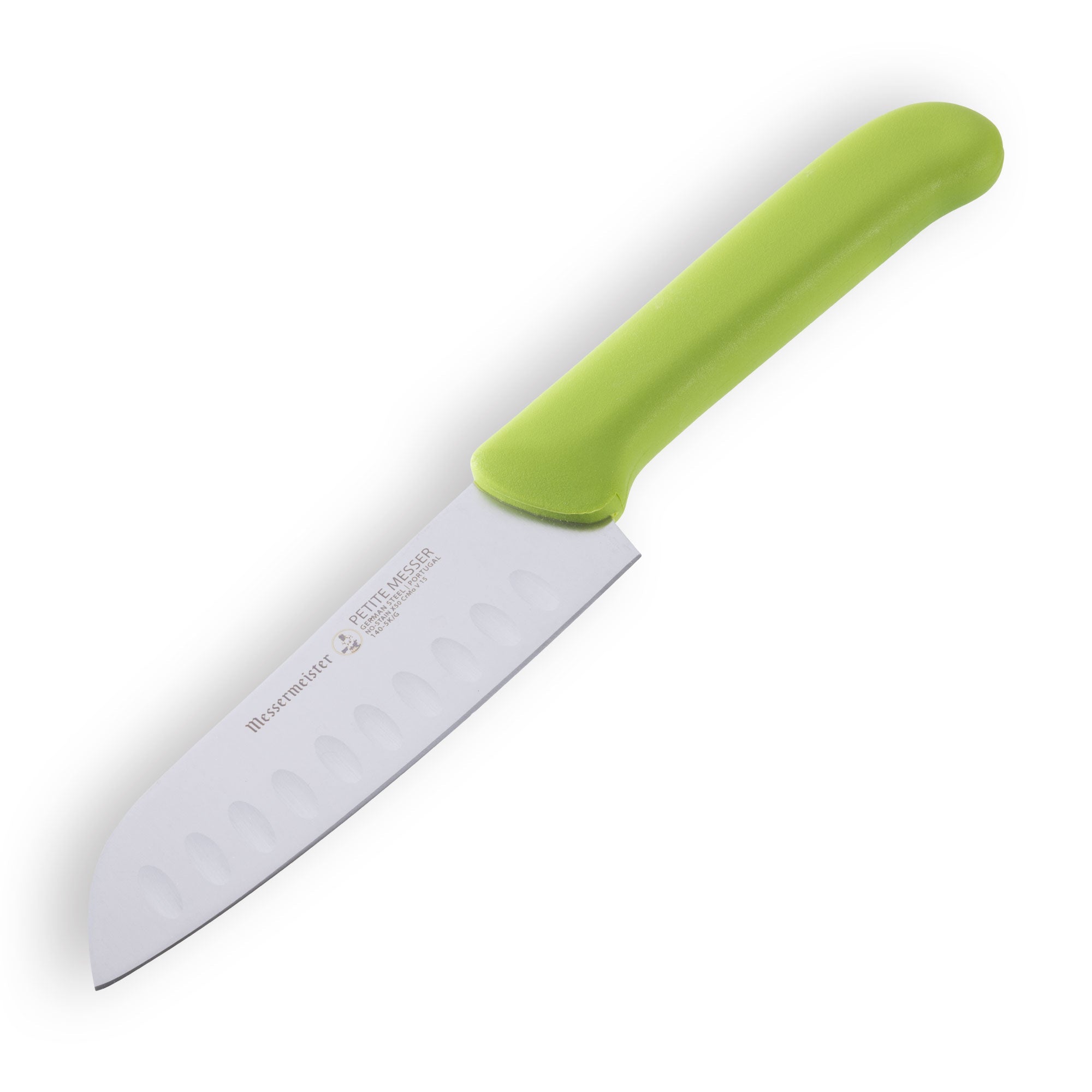Petite Messer Green Kullens Santoku Knife - 5"