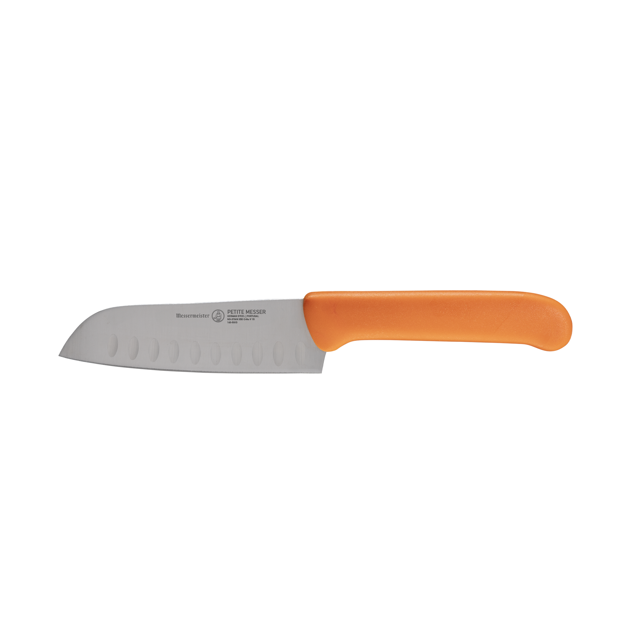 Petite Messer Orange Kullens Santoku Knife - 5"