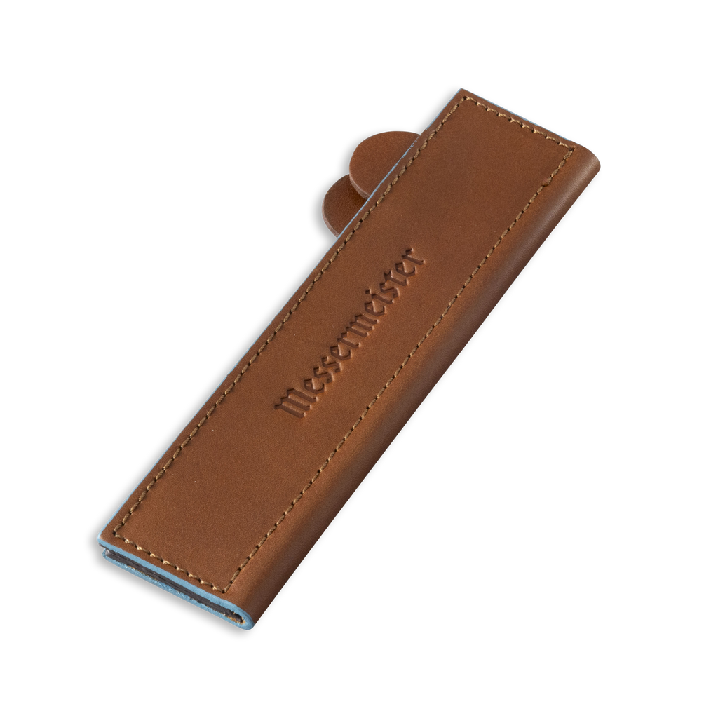 Saddle Brown Leather Magnetic Edge-Guard - 6.5"