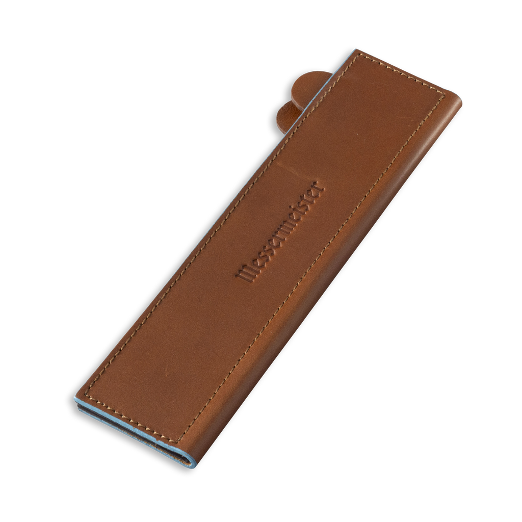 Saddle Brown Leather Magnetic Edge-Guard - 8.5"