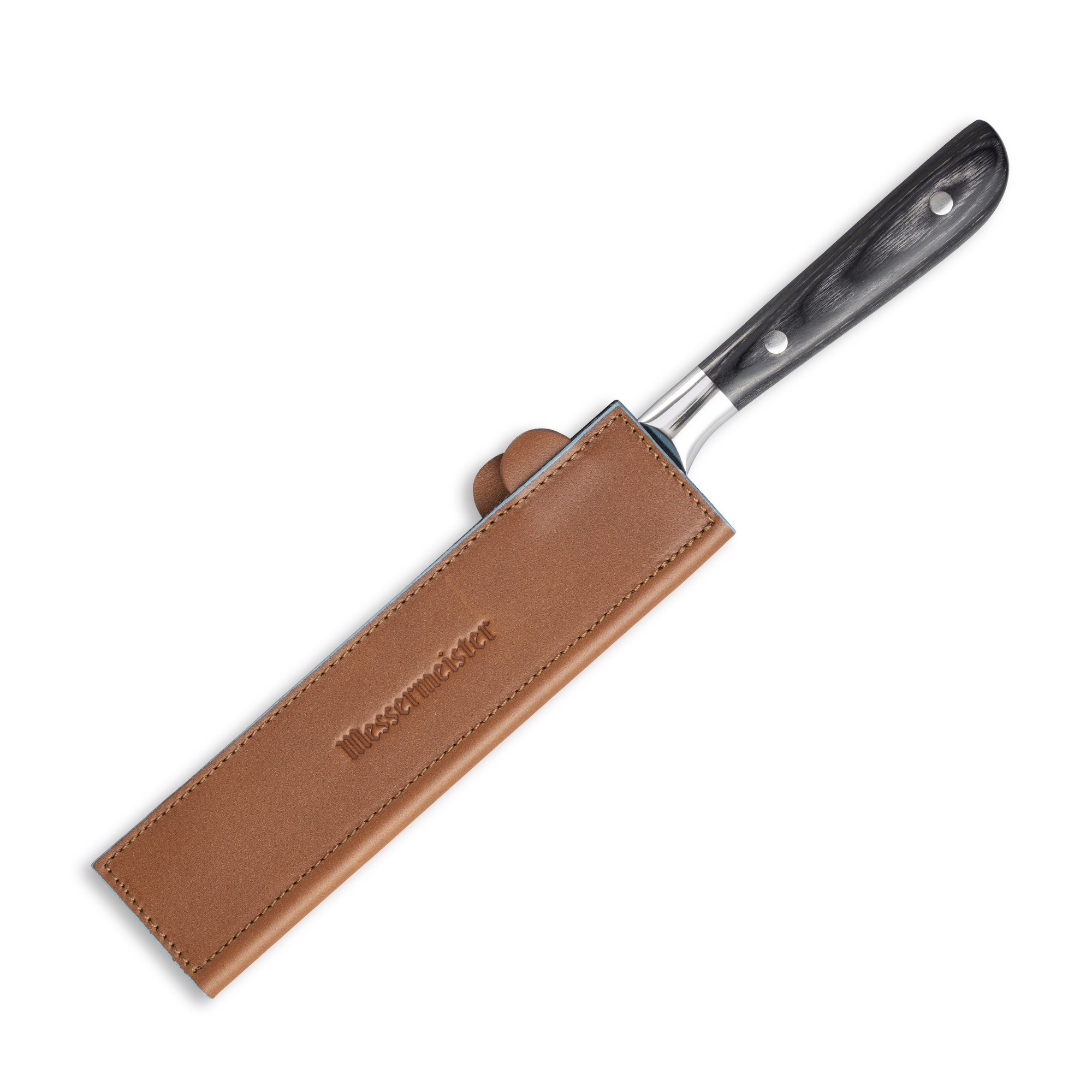 Saddle Brown Leather Magnetic Edge-Guard - 8.5"
