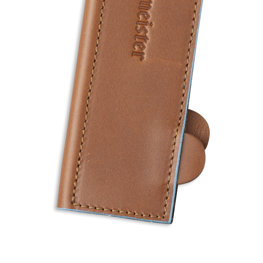 Saddle Brown Leather Magnetic Edge-Guard - 8.5"
