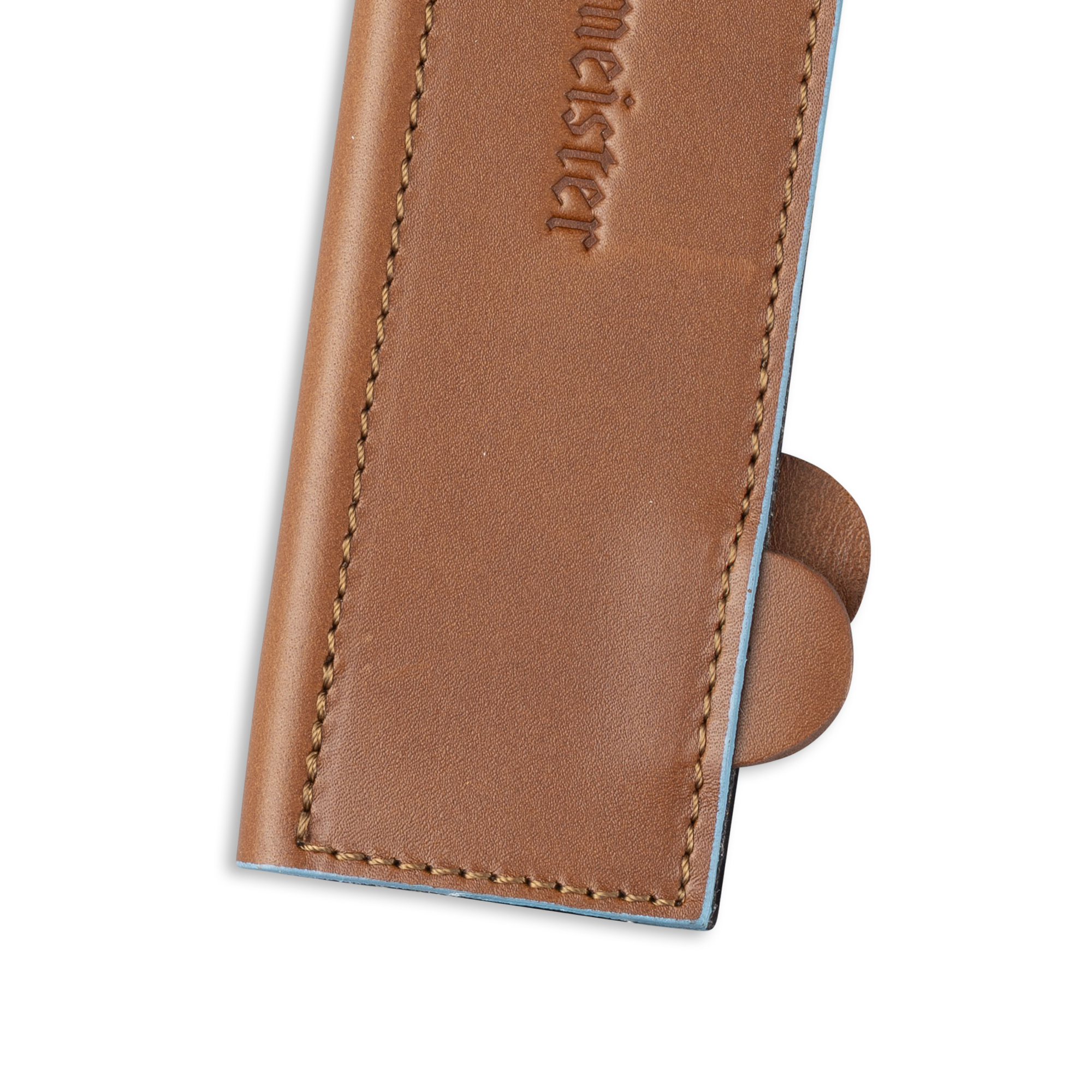 Saddle Brown Leather Magnetic Edge-Guard - 8.5"