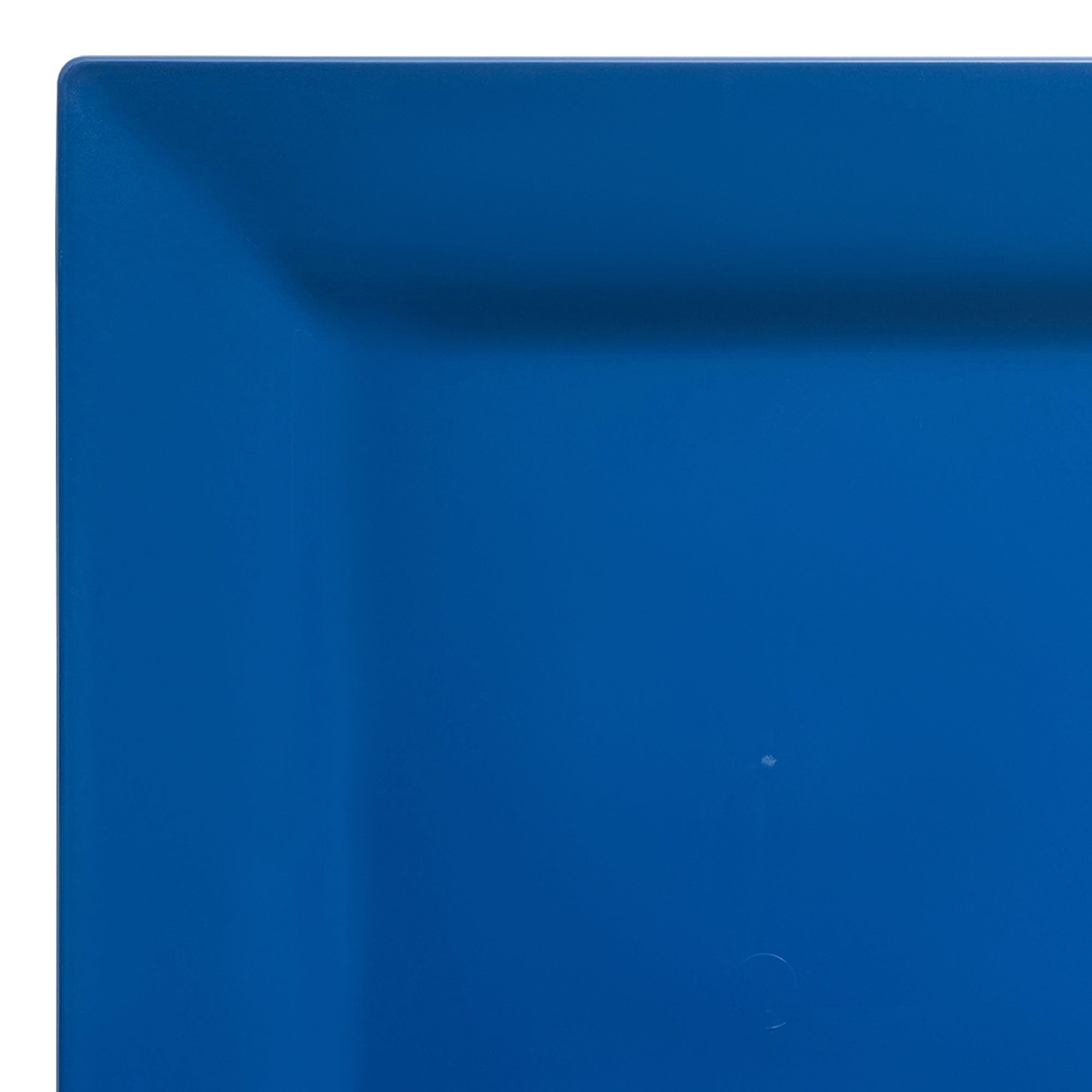 Midnight Blue Square Plastic Dinner Plates (9.5")