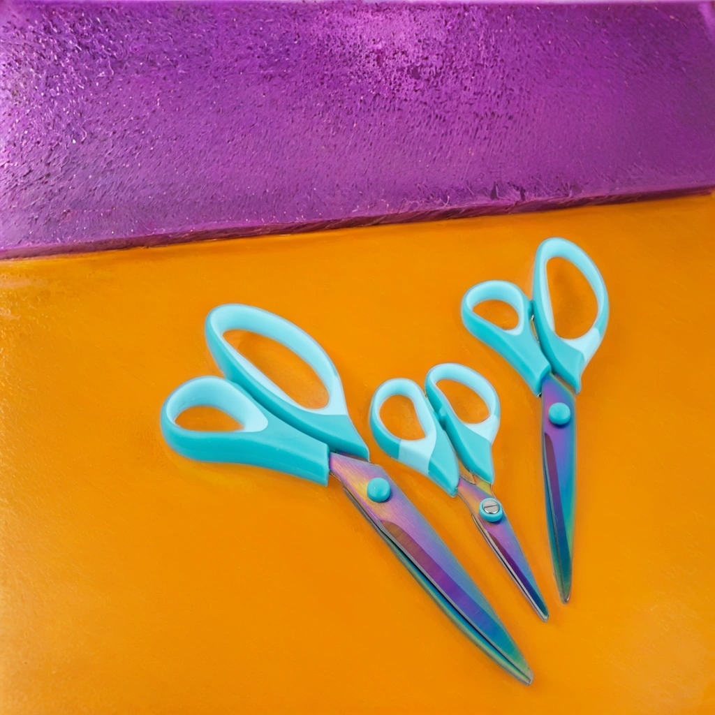 Electric Blue Crafting Scissors (3 Pack)