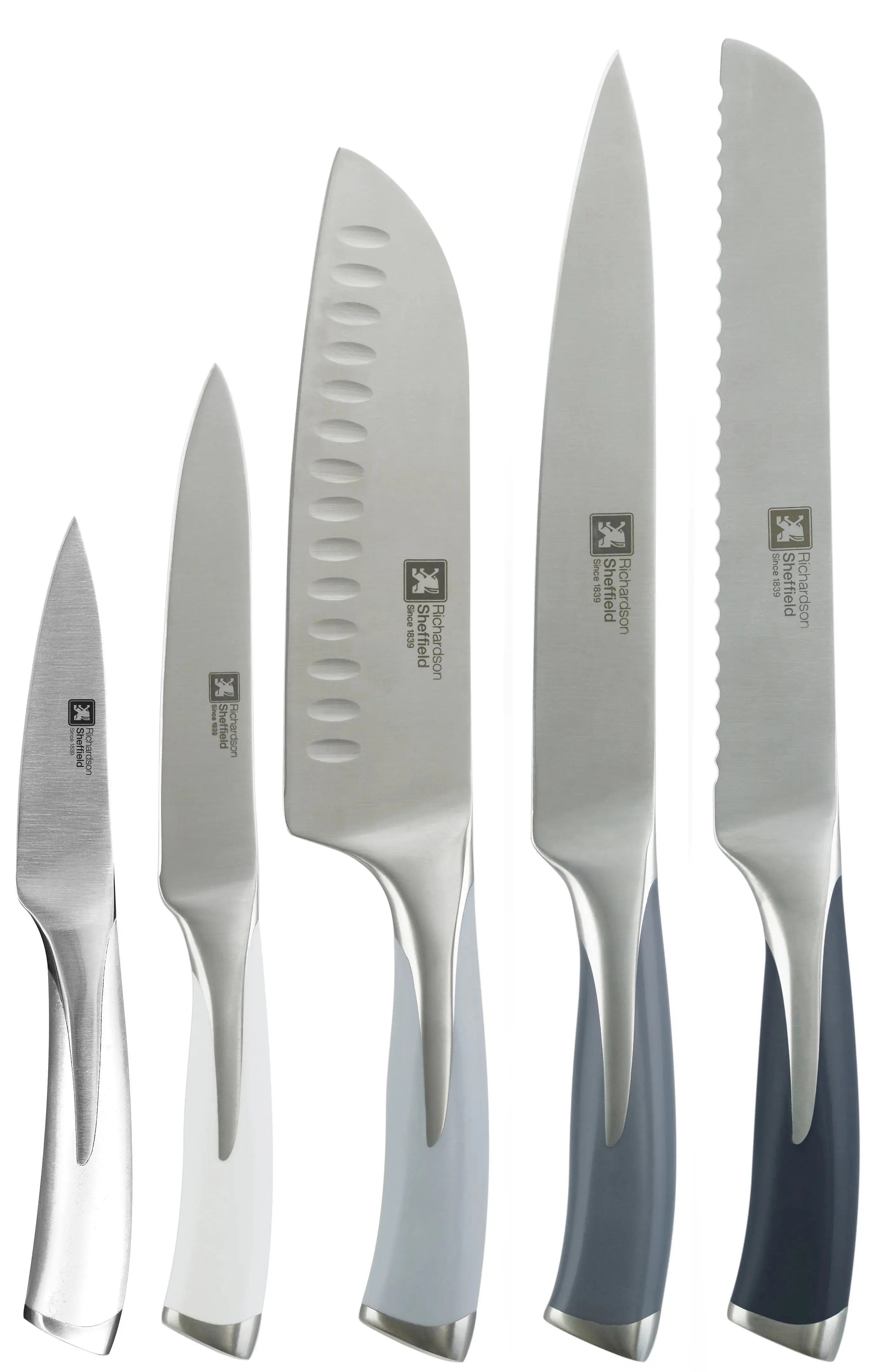 Amefa Kyu 5pc Mono Chefs Kitchen Knife Block Set