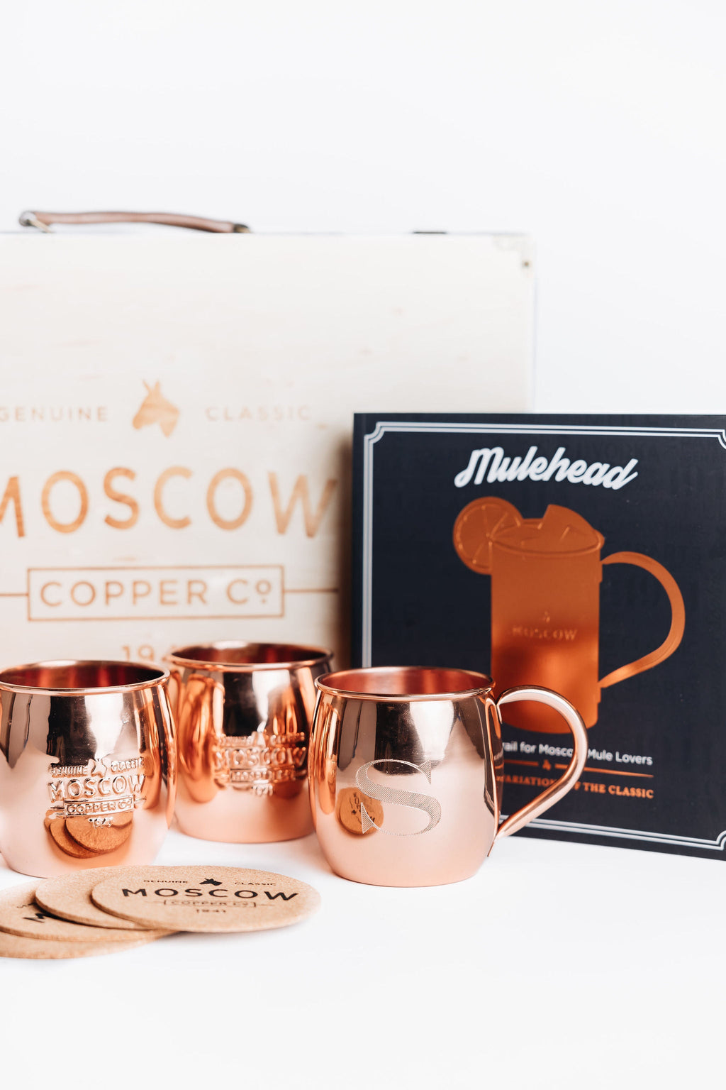 Single Monogram Gift Set of Four Mugs