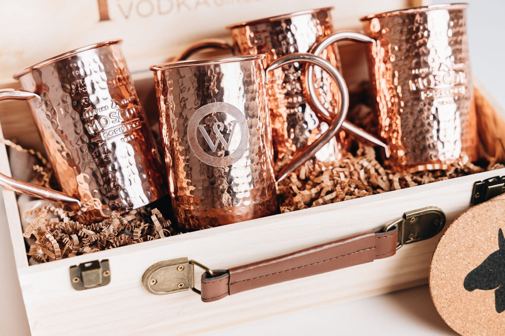 Custom Logo Engraved Moscow Mule Mugs