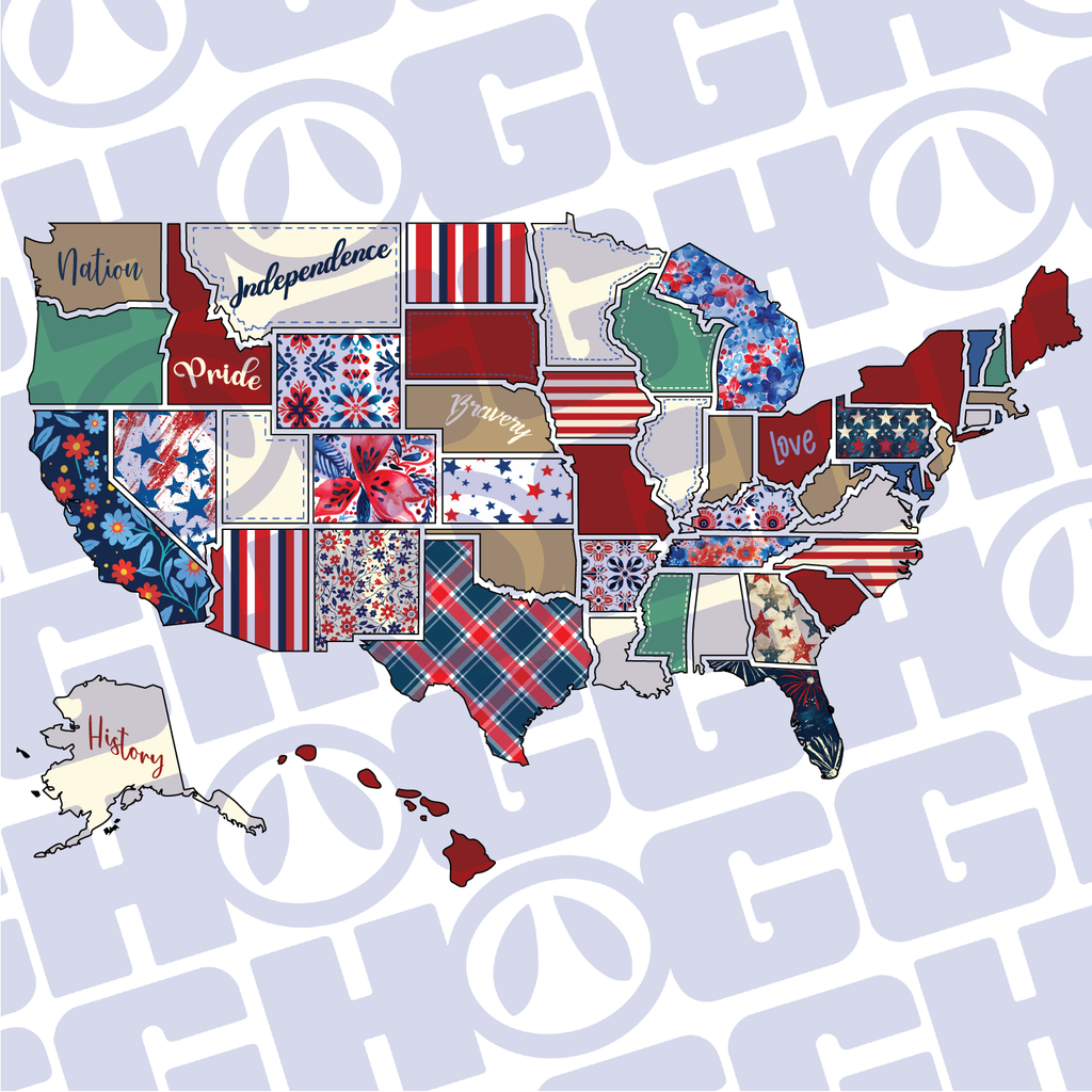 Multi Product Use - Digital Sublimation Designs - Fourth of July