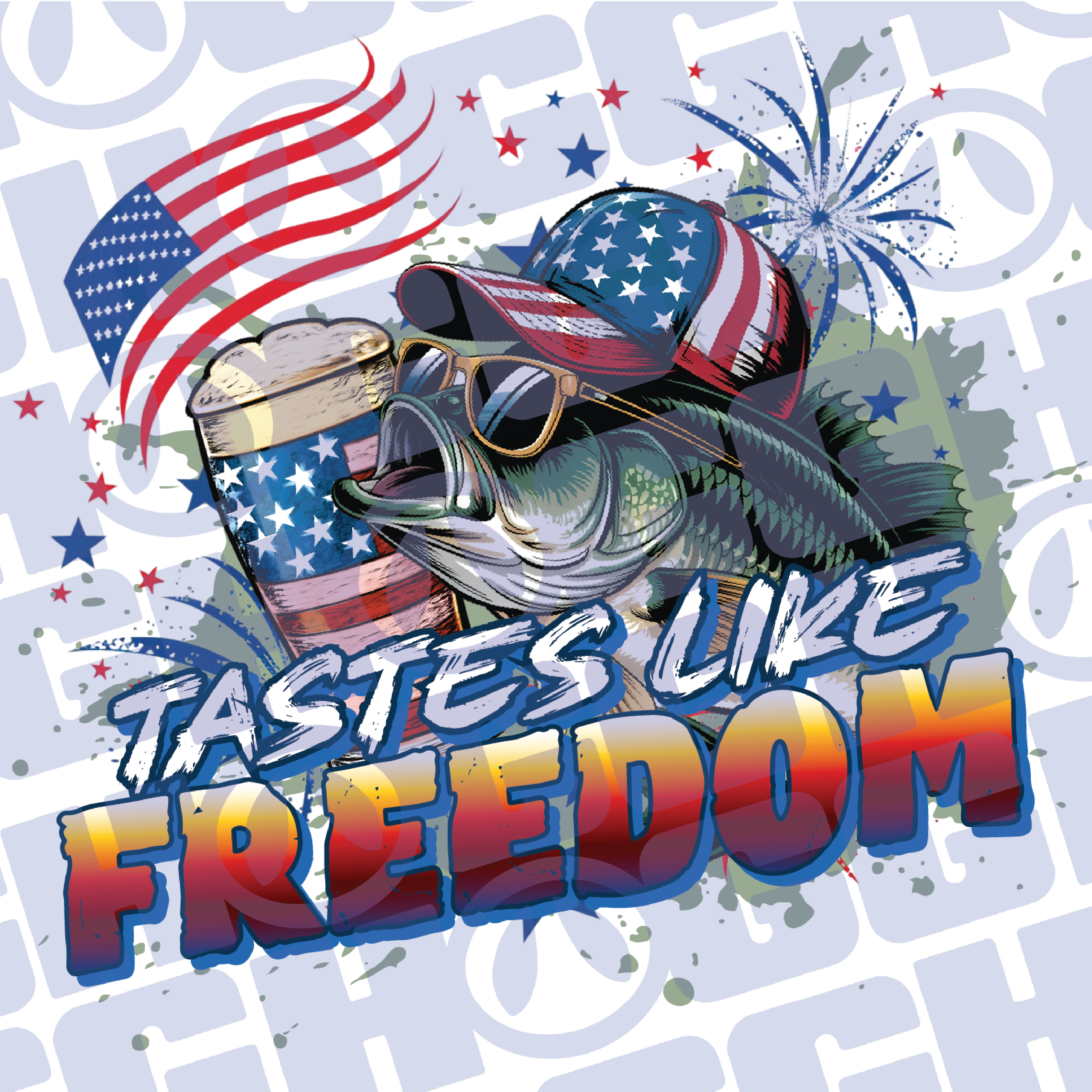 Multi Product Use - Digital Sublimation Designs - Fourth of July