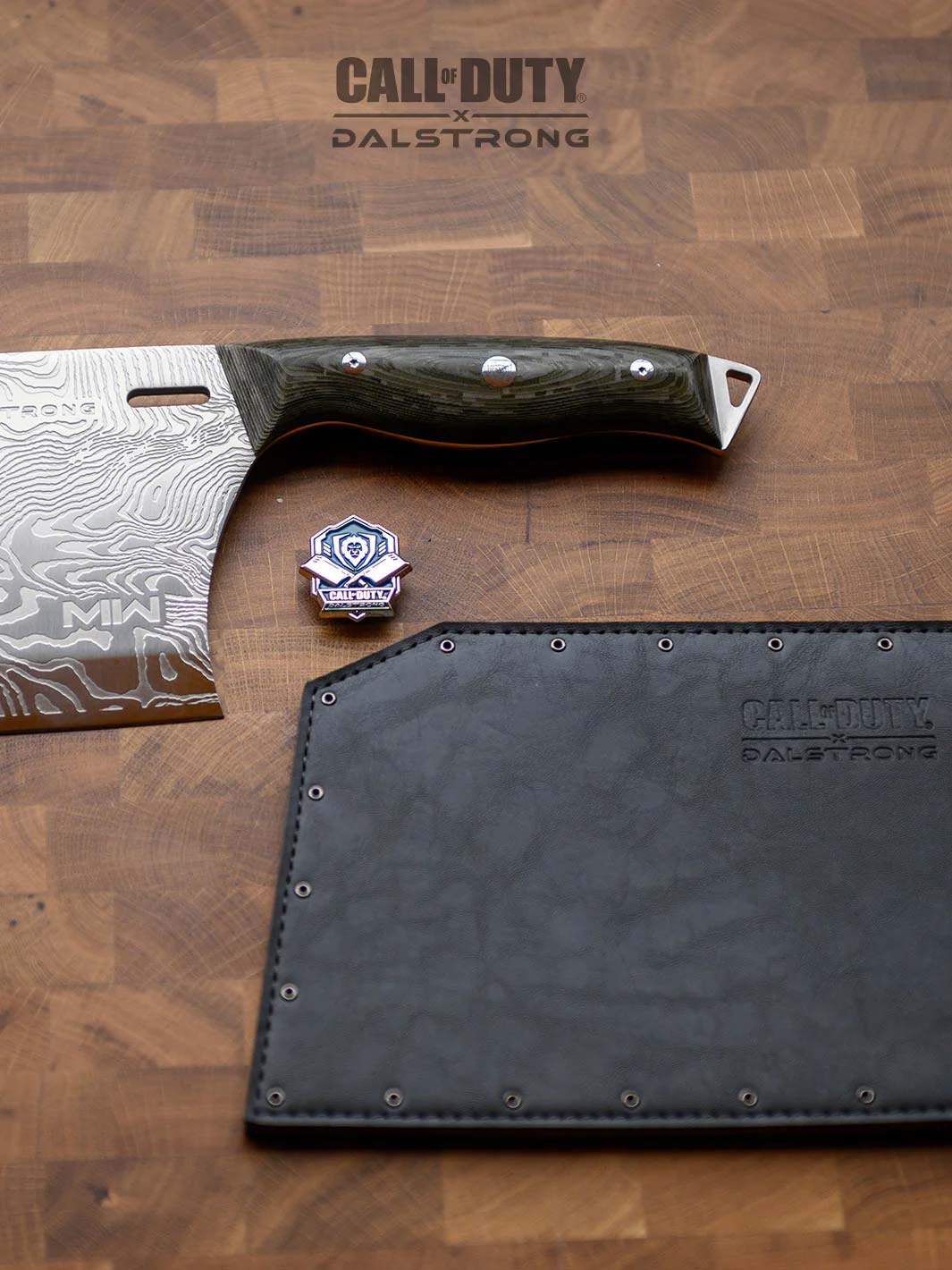 Cleaver Knife with Stand | Obliterator | Call of Duty © Edition | EXCLUSIVE COLLECTOR SET | Dalstrong ©