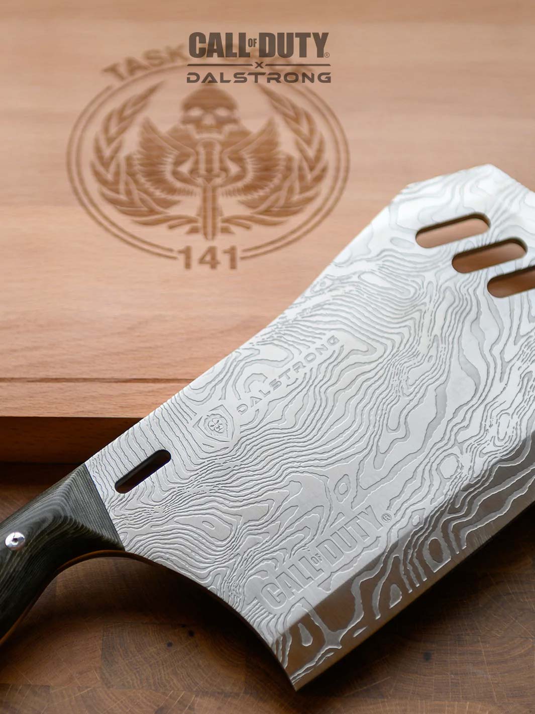 Cleaver Knife with Stand | Obliterator | Call of Duty © Edition | EXCLUSIVE COLLECTOR SET | Dalstrong ©