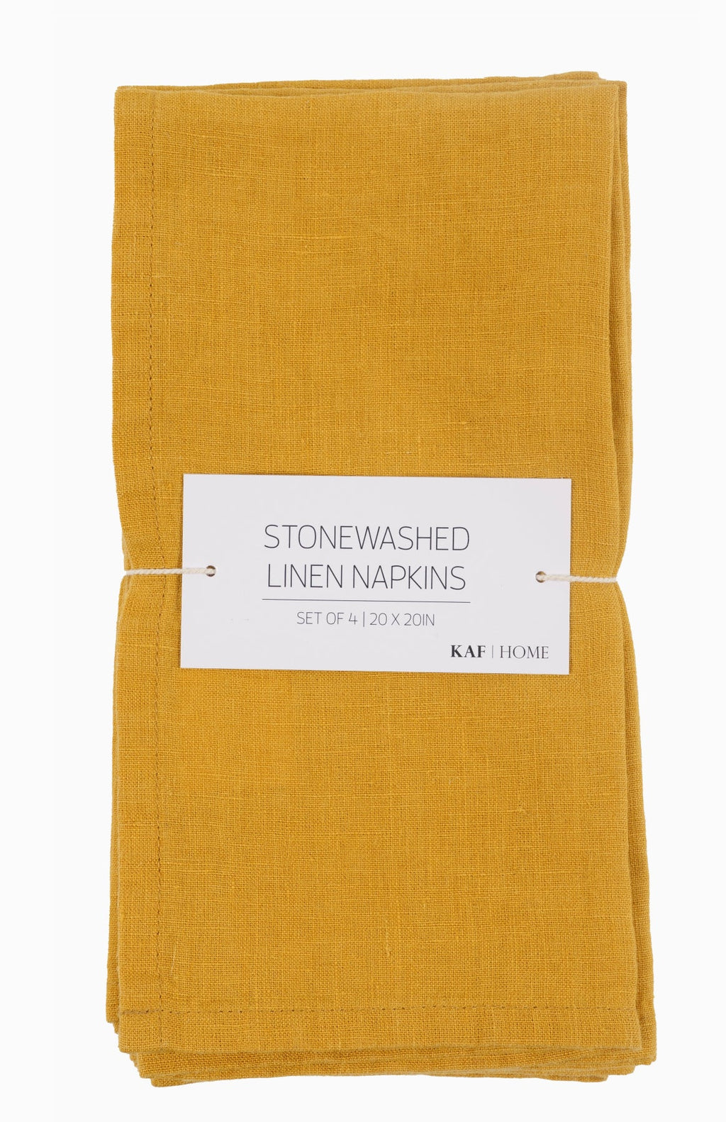 Stone Washed Linen Napkins - Set Of 4