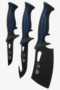 3-Piece Knife Set | Boning Knife, Hook Knife, Mini Cleaver | Night Shark Series | NSF Certified | Dalstrong ©
