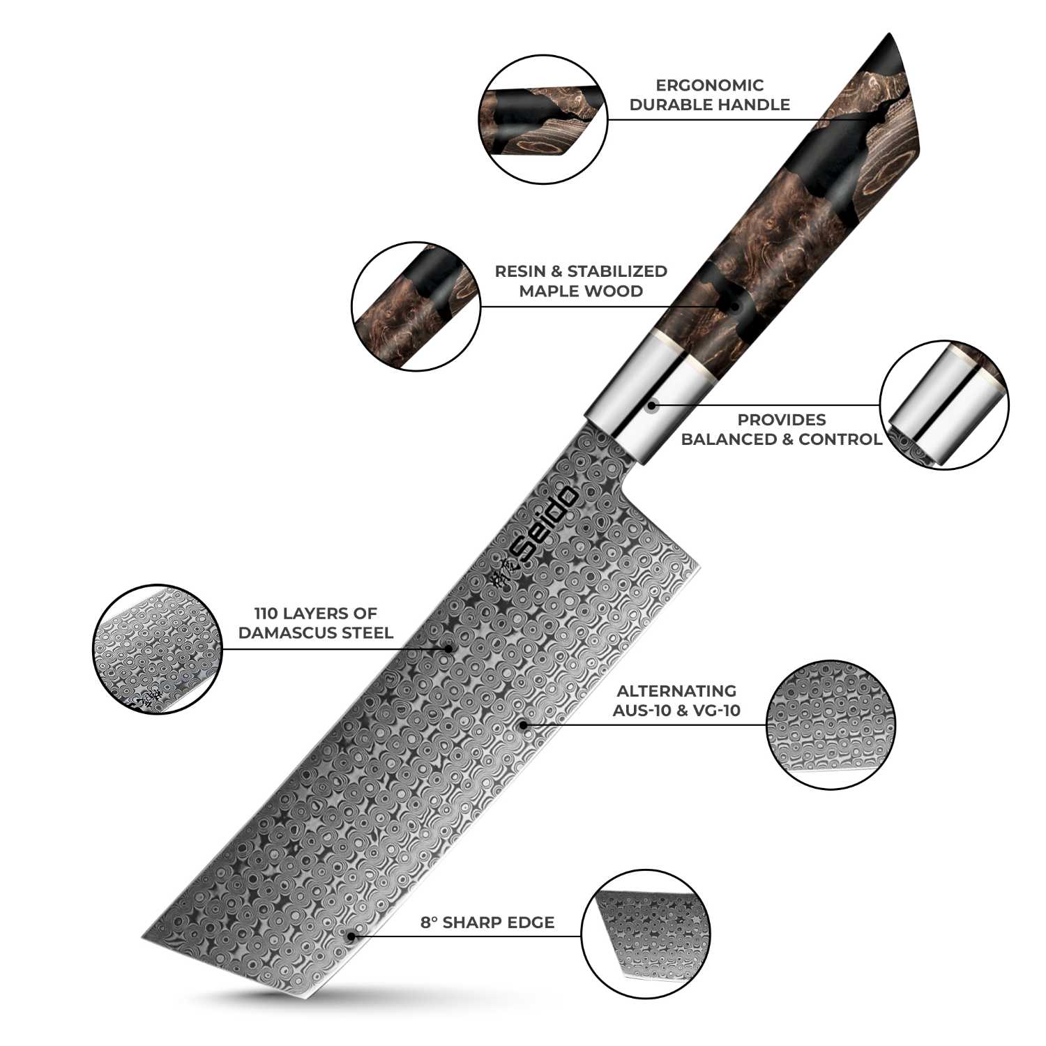 Shinko 7" Nakiri 110 Layers