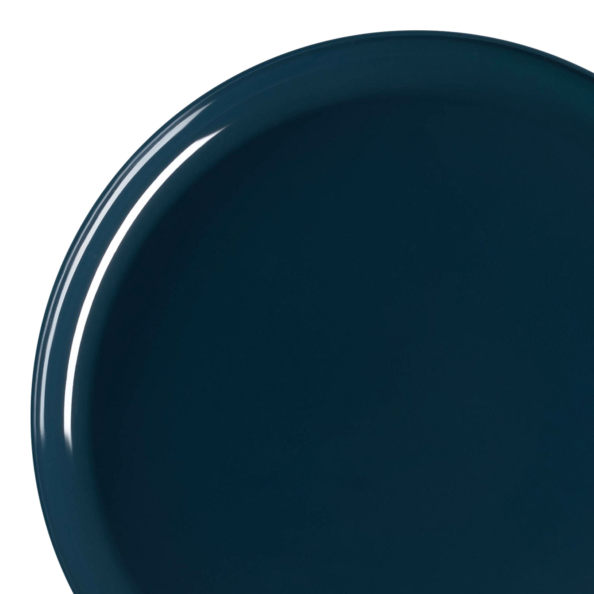 Navy Flat Round Disposable Plastic Appetizer/Salad Plates (8.5")