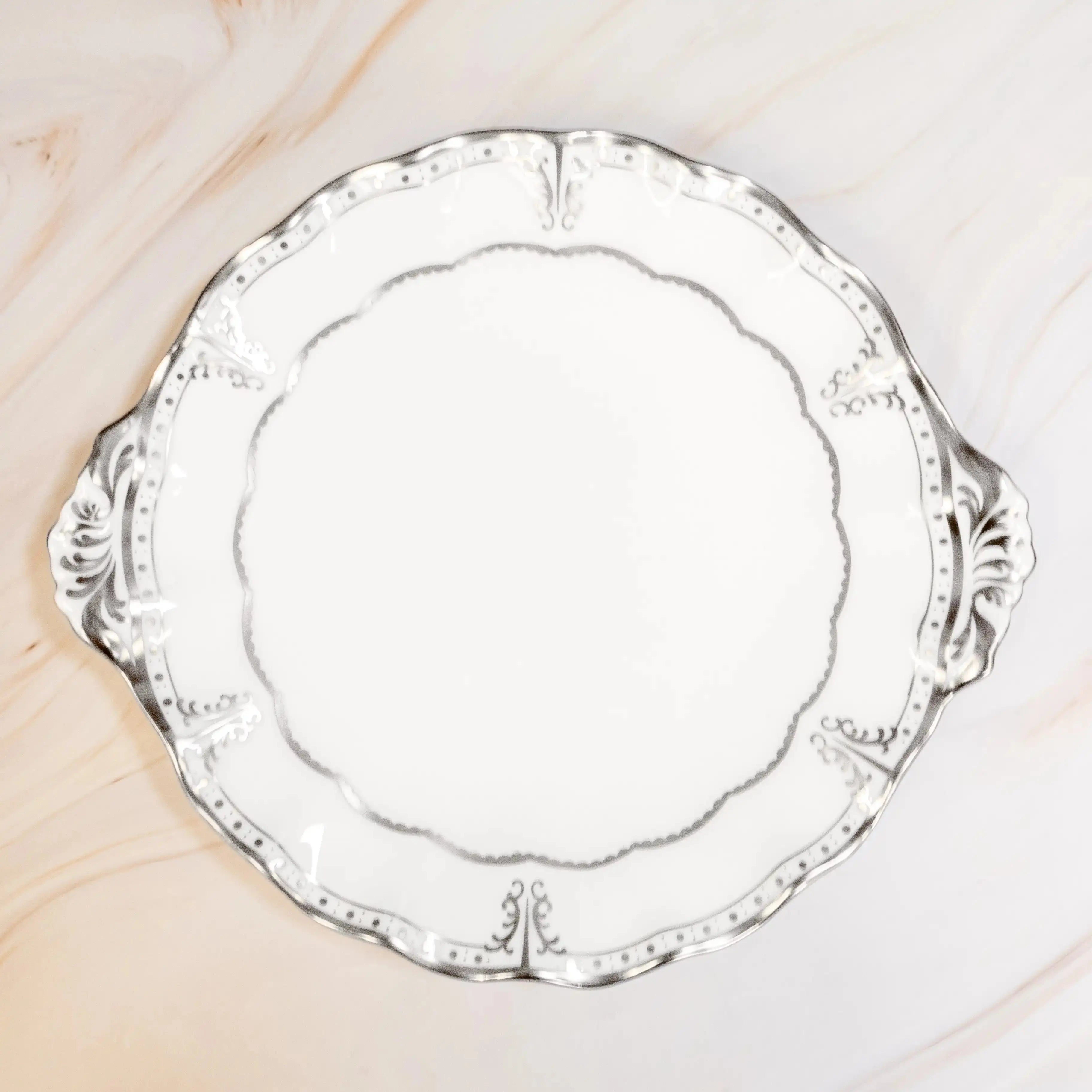 Royal Crown Derby Elizabeth Platinum Bread & Butter Plate Bone China