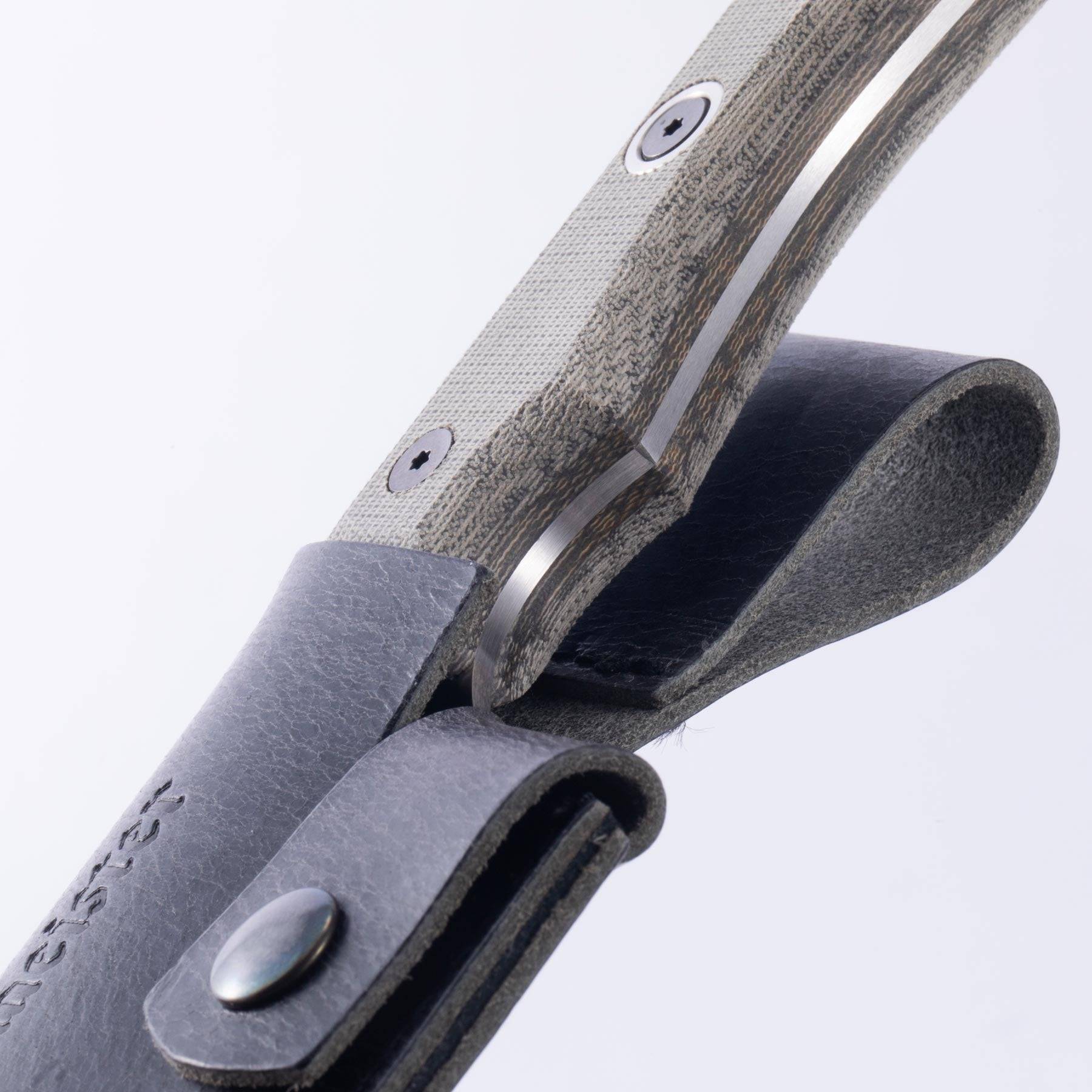 Leather Belt Sheath for Overland Utility Knife