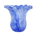 Vietri Onda Glass Tulip Vase - Small Cobalt