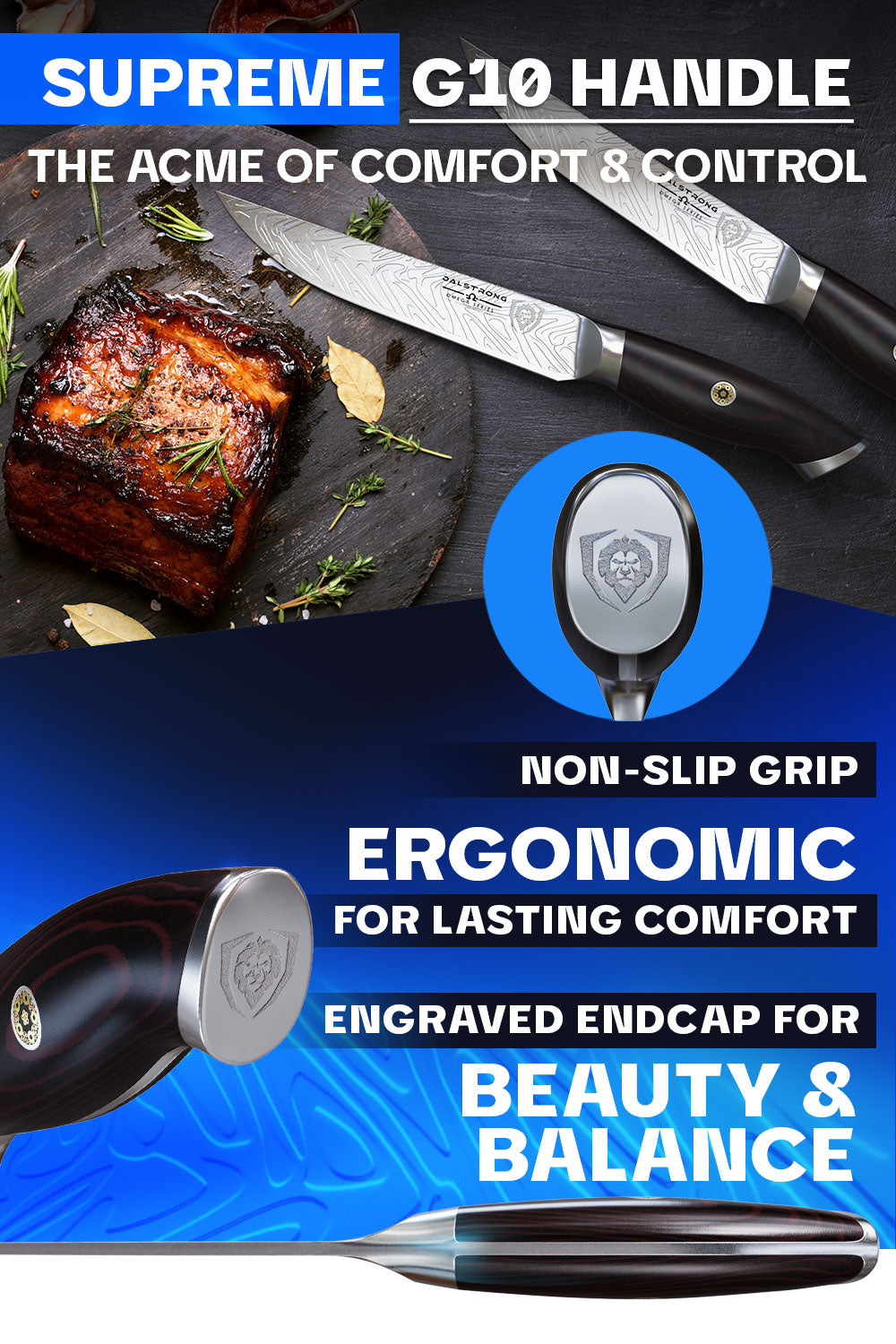 4-Piece Steak Knife Set 5.5" | Omega Series | Dalstrong ©