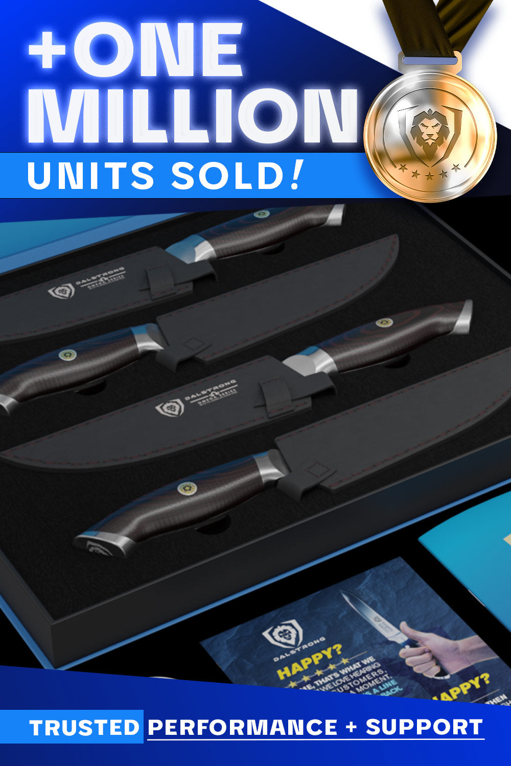4-Piece Steak Knife Set 5.5" | Omega Series | Dalstrong ©