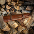 Overland Leather 5 Pocket Knife Roll With Pin Closure - Cognac Brown