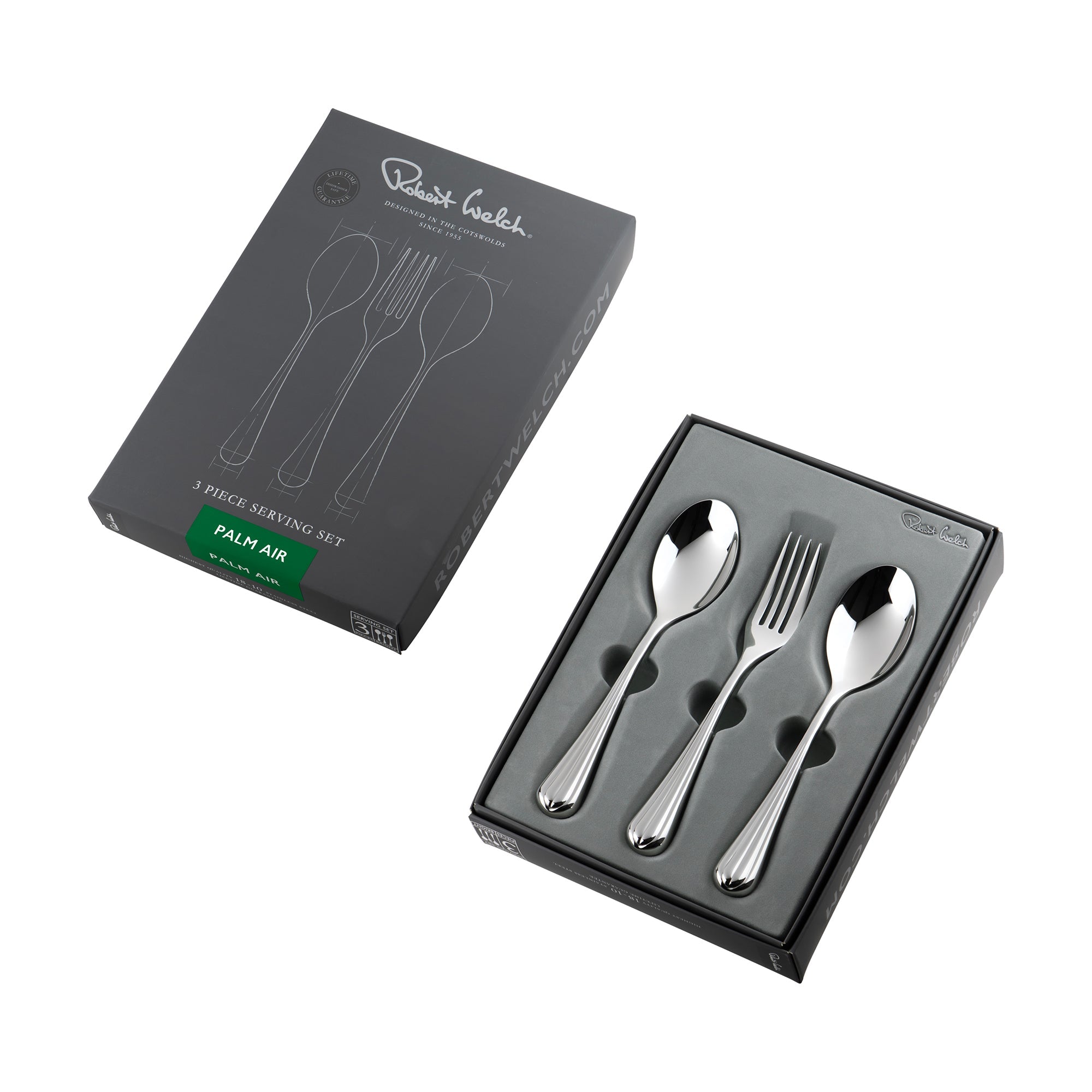 Palm Air Bright Serving Set, 3 Piece