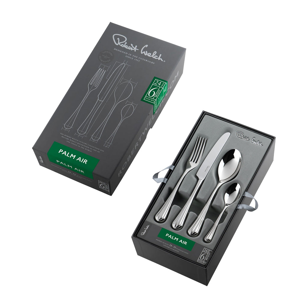 Palm Air Bright Cutlery Set, 24 Piece for 6 People
