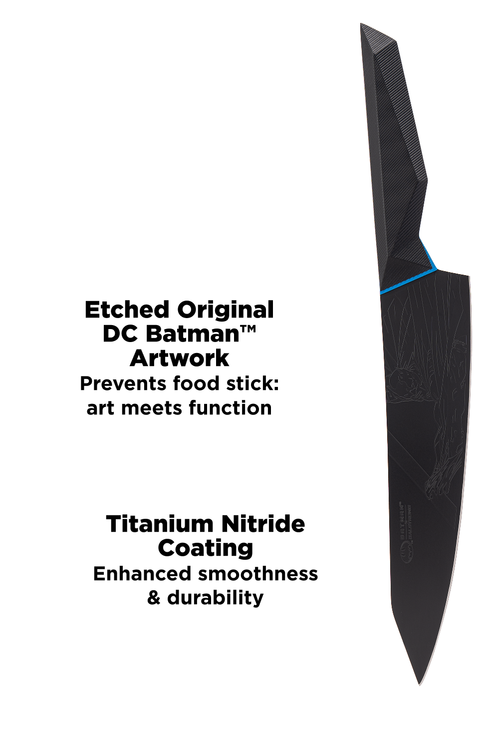 2 Piece Set | 8" Chef's Knife & 3.75" Paring Knife | Batman™ Edition | Shadow Black Series | Dalstrong ©