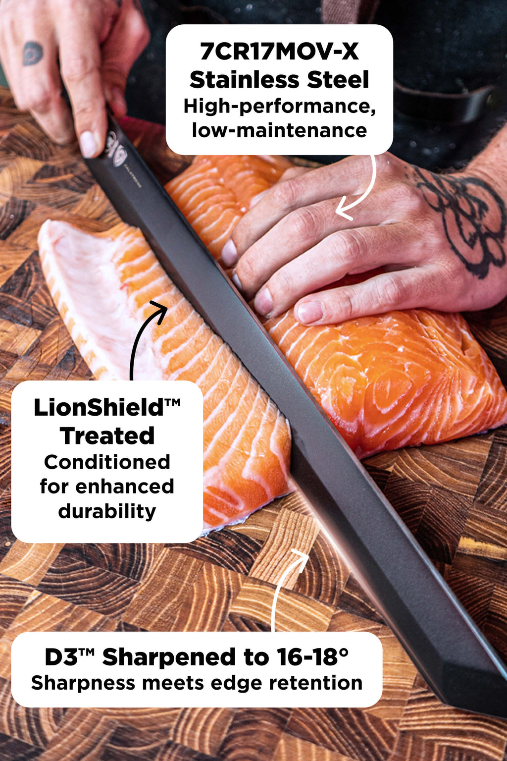 Titan Slicer 17" | Shadow Black Series | NSF Certified | Dalstrong ©