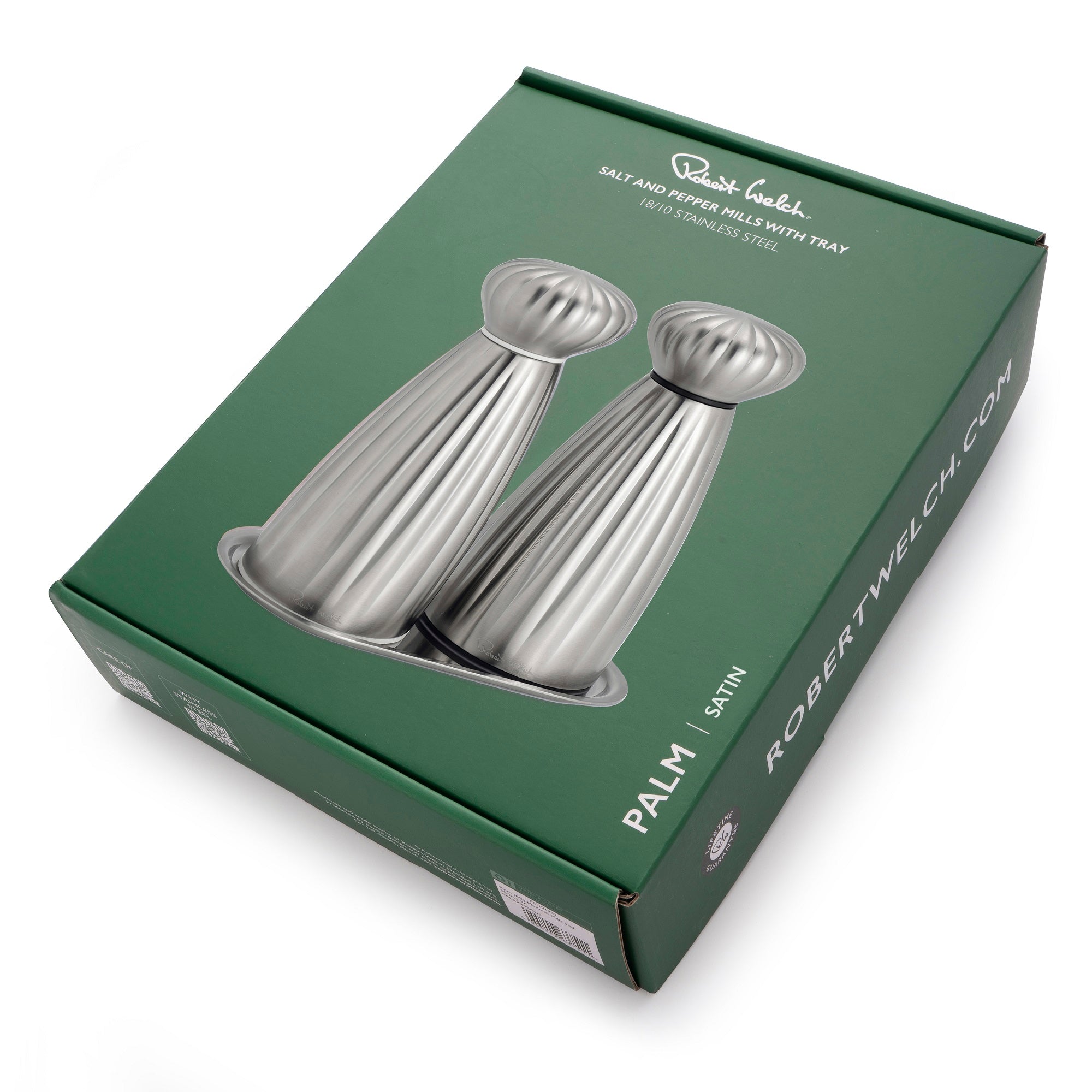 Palm Satin Stainless Steel Medium Mills and Tray Set