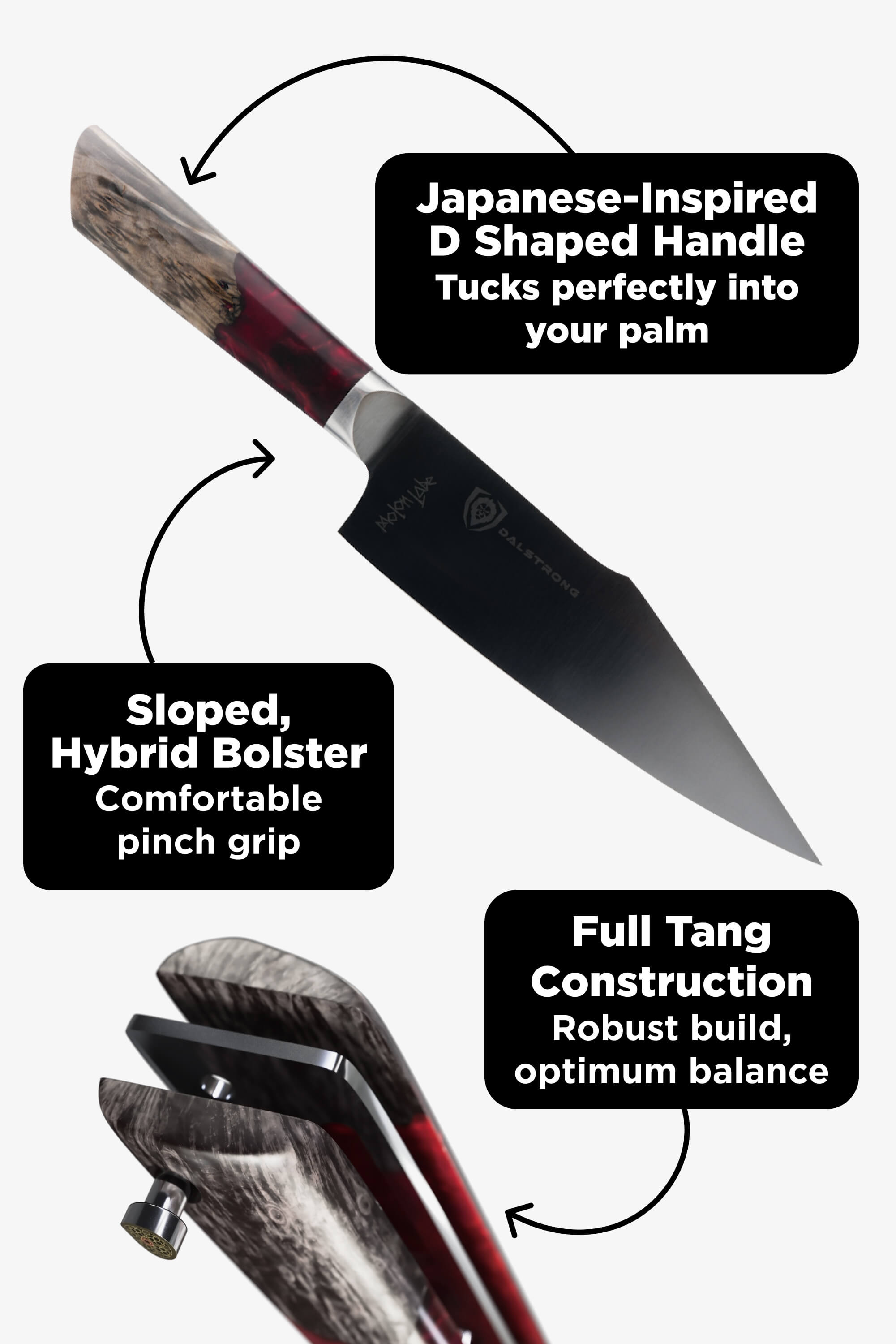 Santoku Knife 7" | Spartan Ghost™ Series | Dalstrong ©