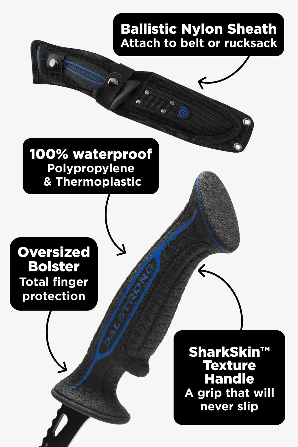 Fillet Knife 4.7" | Night Shark Series | NSF Certified | Dalstrong ©