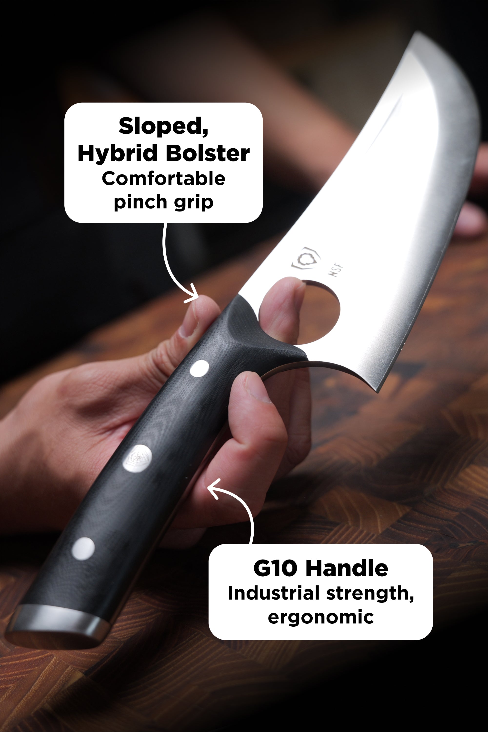 Venator Knife 7" | Gladiator Series | NSF Certified | Dalstrong ©