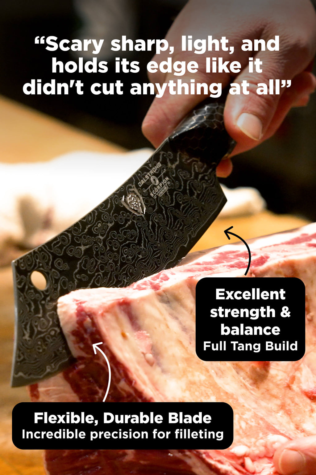 Meat Prep Bundle | Scorpion Series 8" Crixus Knife + 7" Fillet Knife
