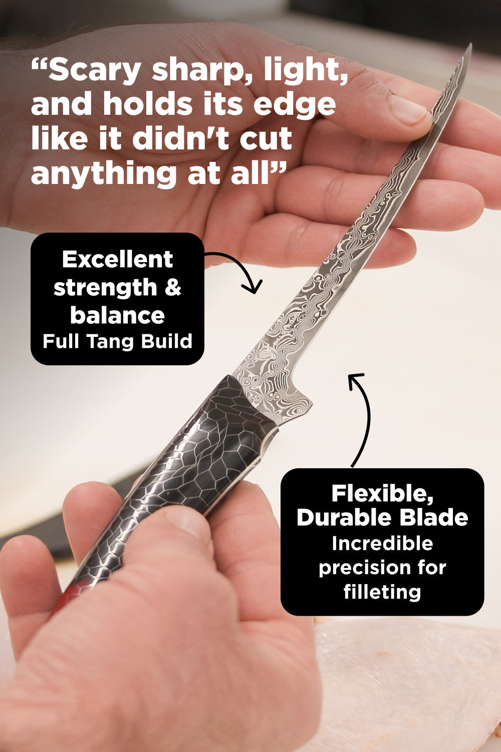 Meat Prep Bundle | Scorpion Series 8" Crixus Knife + 7" Fillet Knife