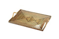 Rectangular Tray With Glass Bottom