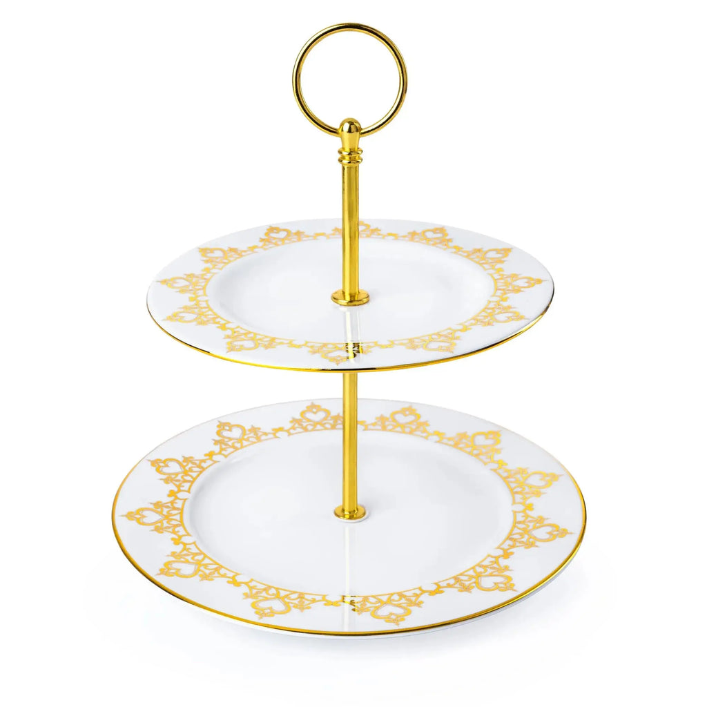 English Ladies Disney Princess 2 Tier Cake Stand