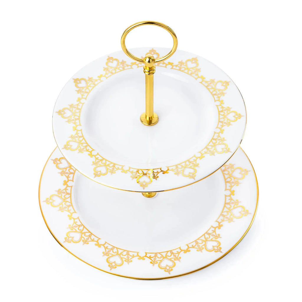 English Ladies Disney Princess 2 Tier Cake Stand