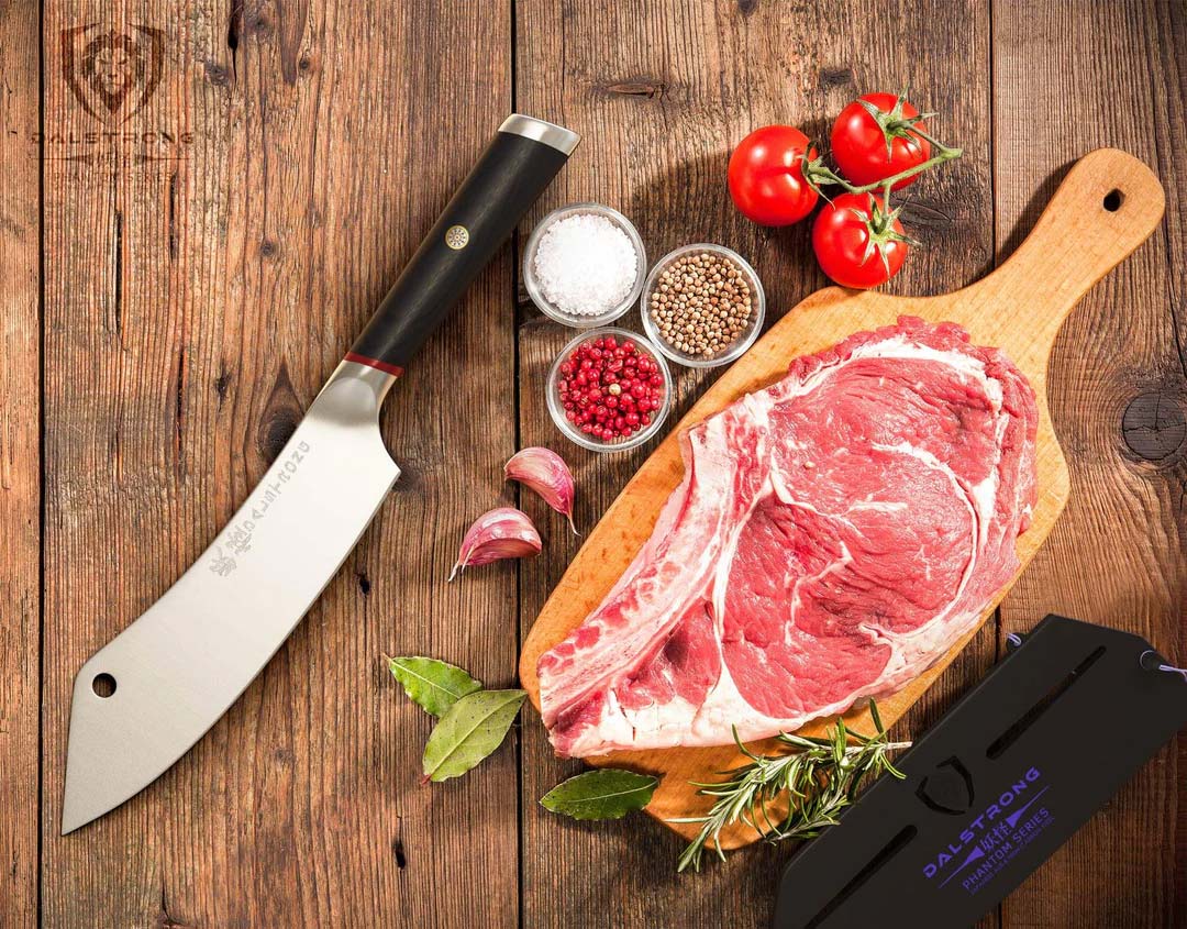 Chef & Cleaver Hybrid Knife 8" | Crixus | Phantom Series | Dalstrong ©