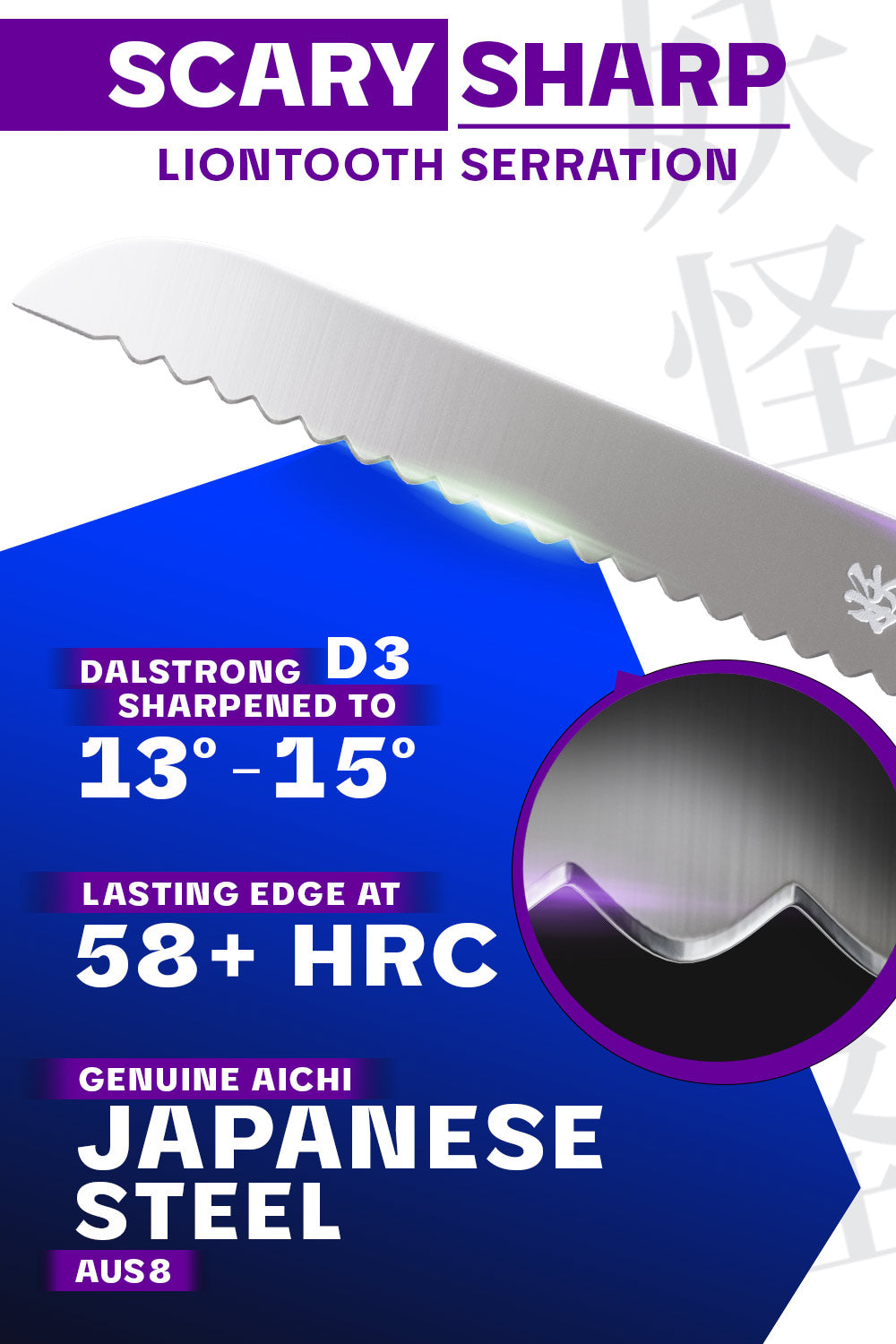 Serrated Bread Knife 9" | Phantom Series | Dalstrong ©