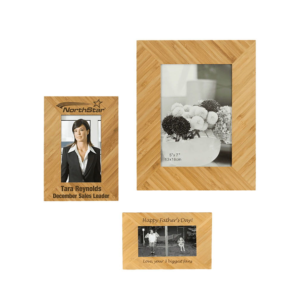 Bamboo Picture Frame 5"H x 7"W or 7"H x 5"W - Vertical or Horizontal Orientation