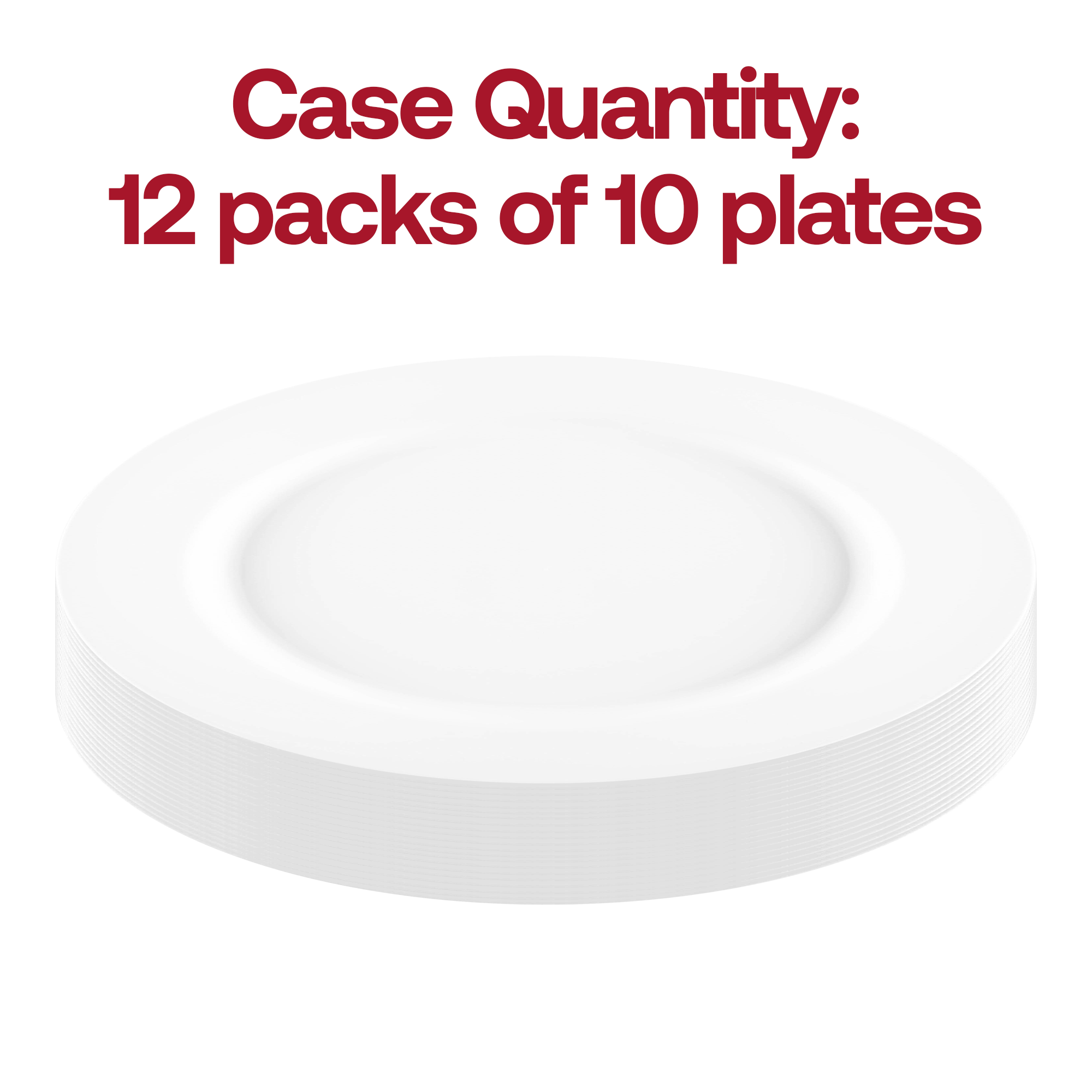 Matte Milk White Round Disposable Plastic Appetizer/Salad Plates (7.5")