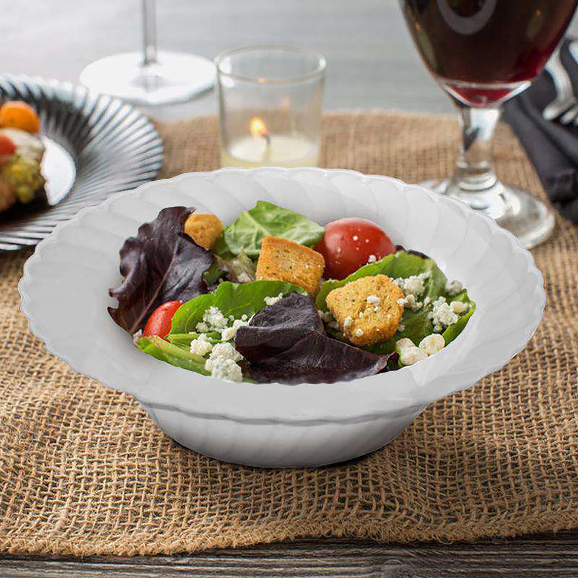 White Flair Plastic Dessert Bowls (5 oz.)
