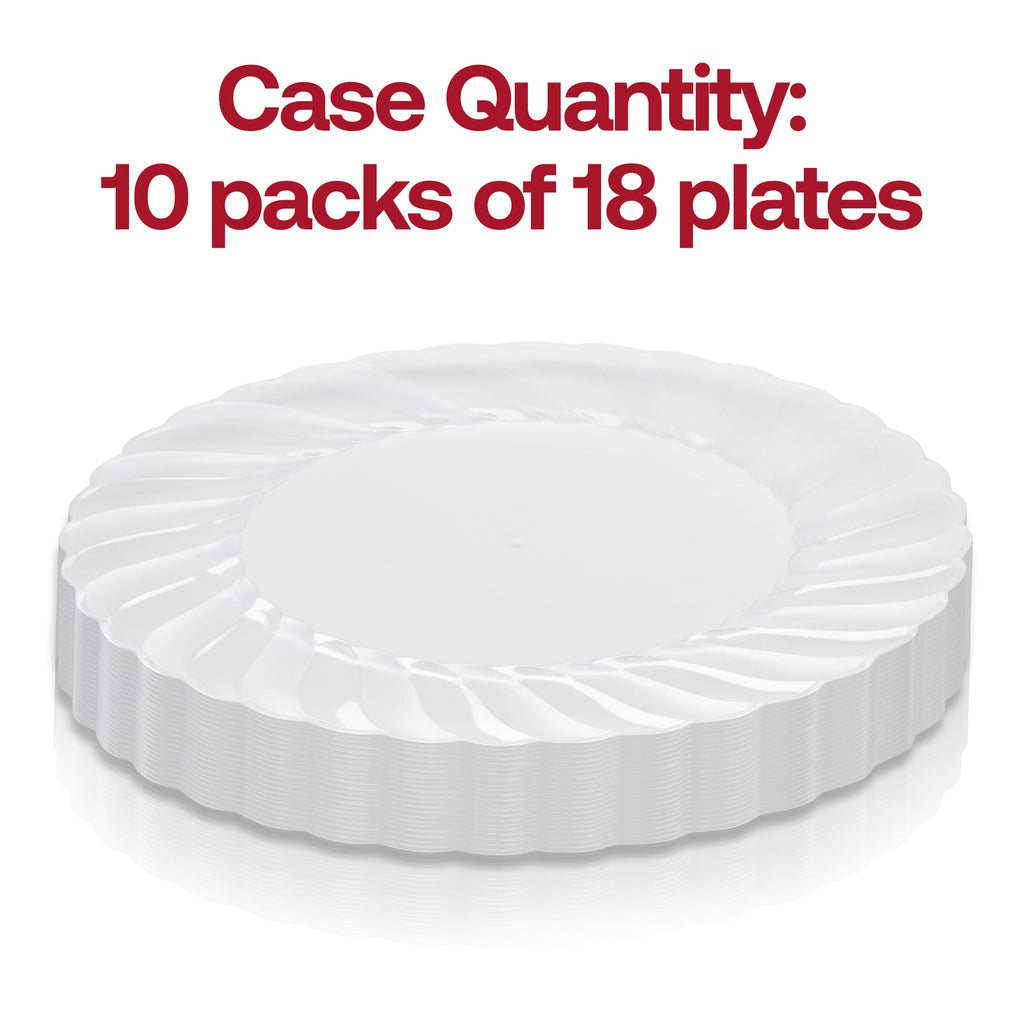 Clear Flair Plastic Buffet Plates (9")