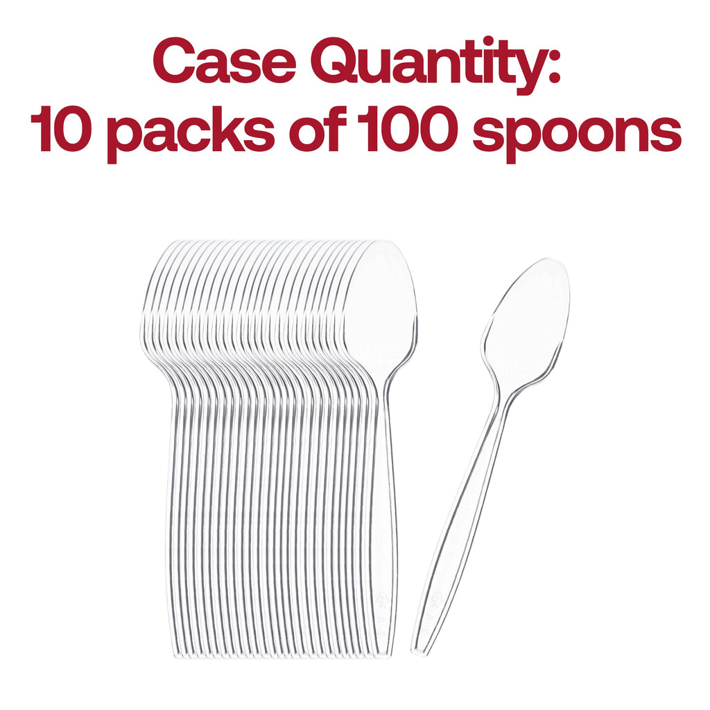 Clear Plastic Disposable Spoons