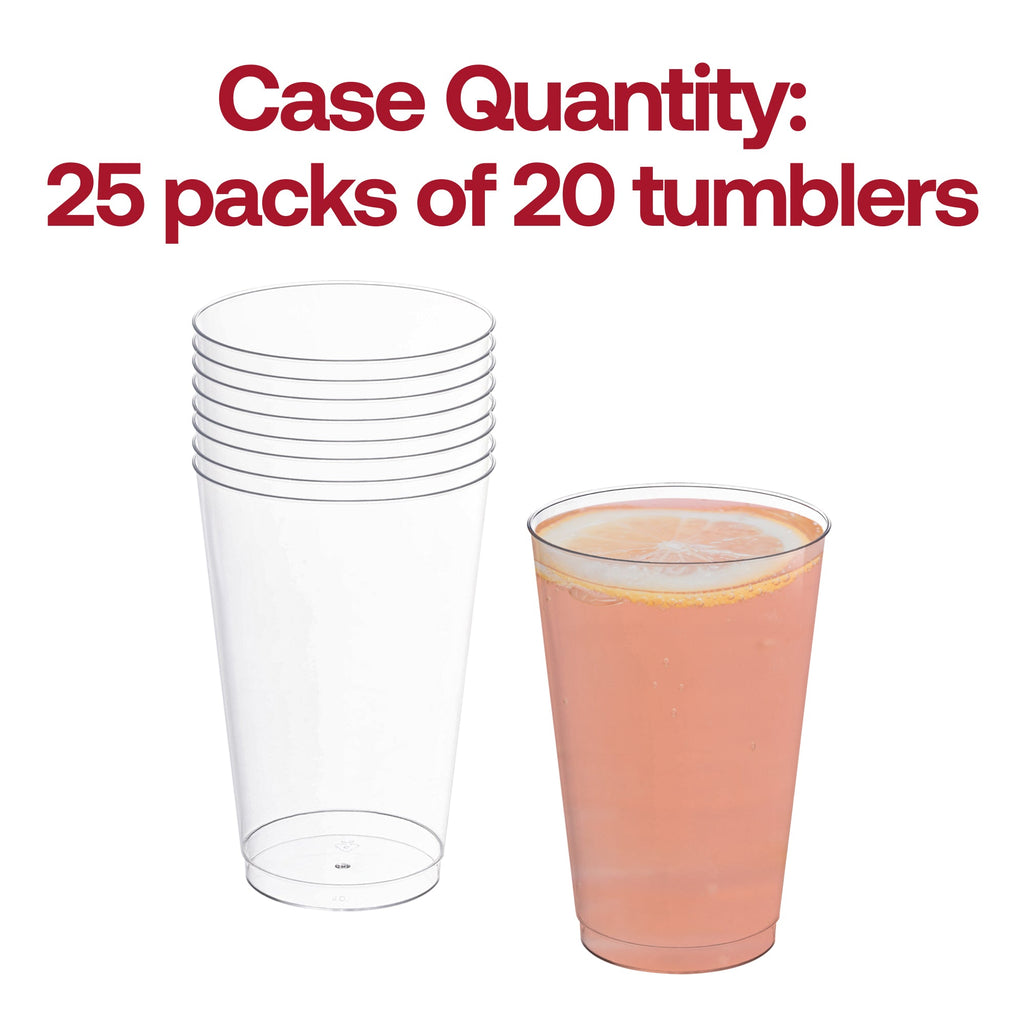 Crystal Clear Plastic Disposable Party Cups (14 oz. )